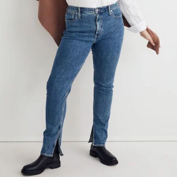 Madewell Stovepipe Jeans Slit-Hem Edition Size 25 - Picture 5 of 9